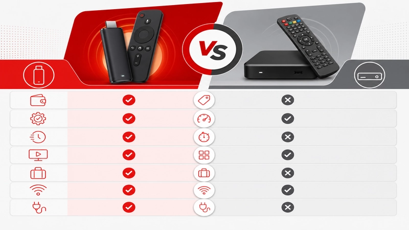TV Stick IPTV Vergleich 2026